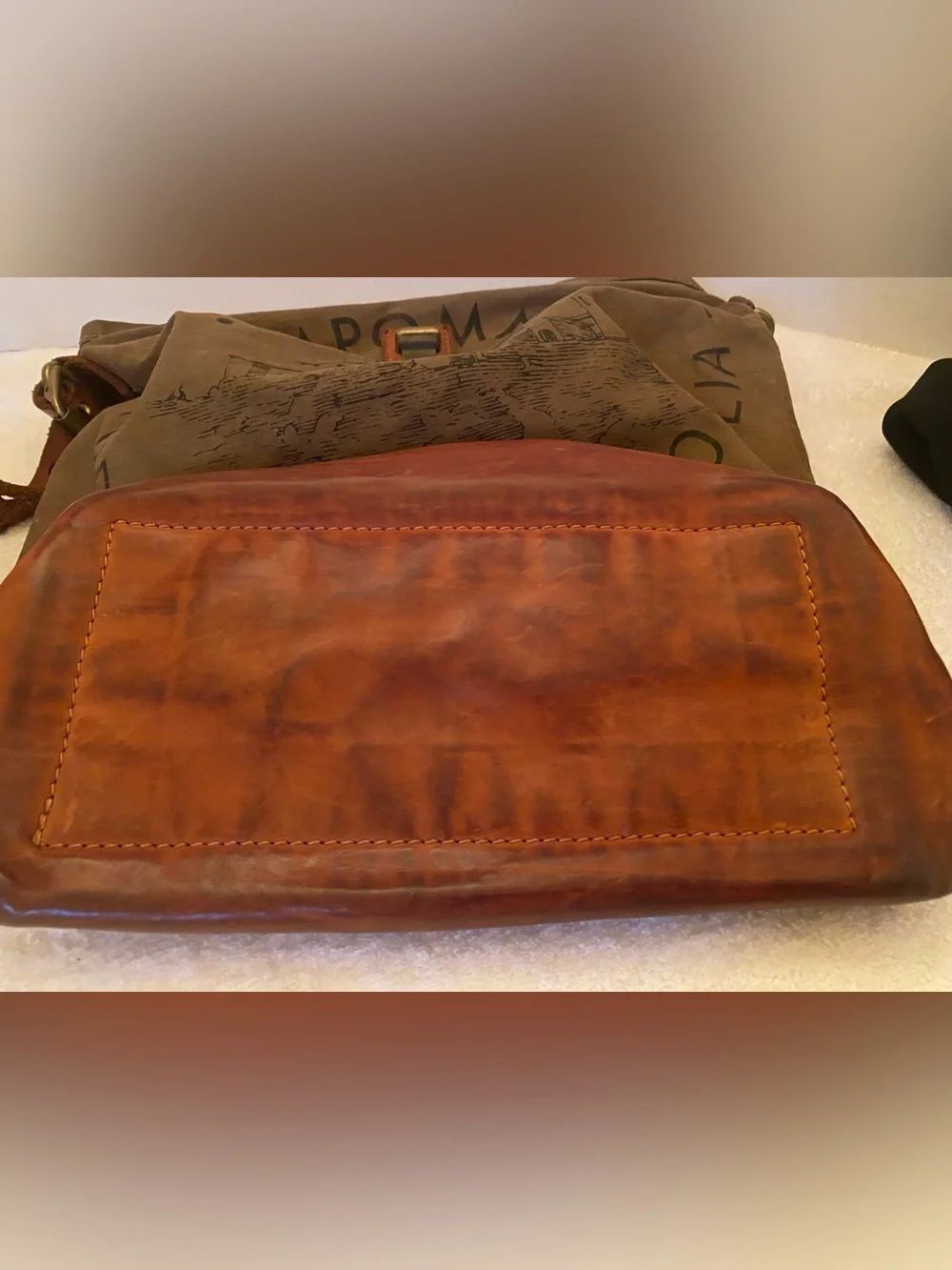 Campomaggi Teodorano Canvas & Leather Tote Bag - Made in Italy-Vintage Look